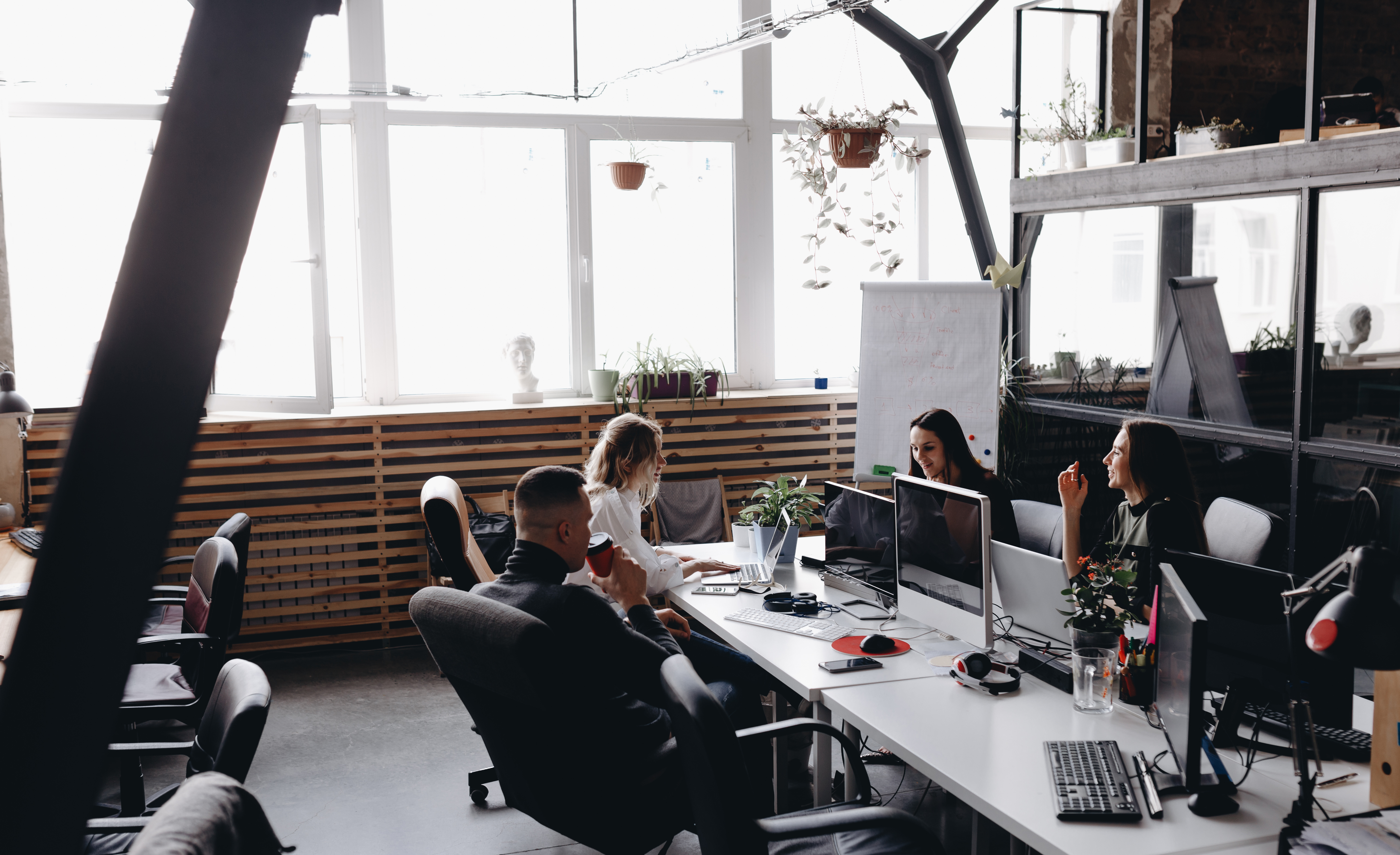 Modern office environment