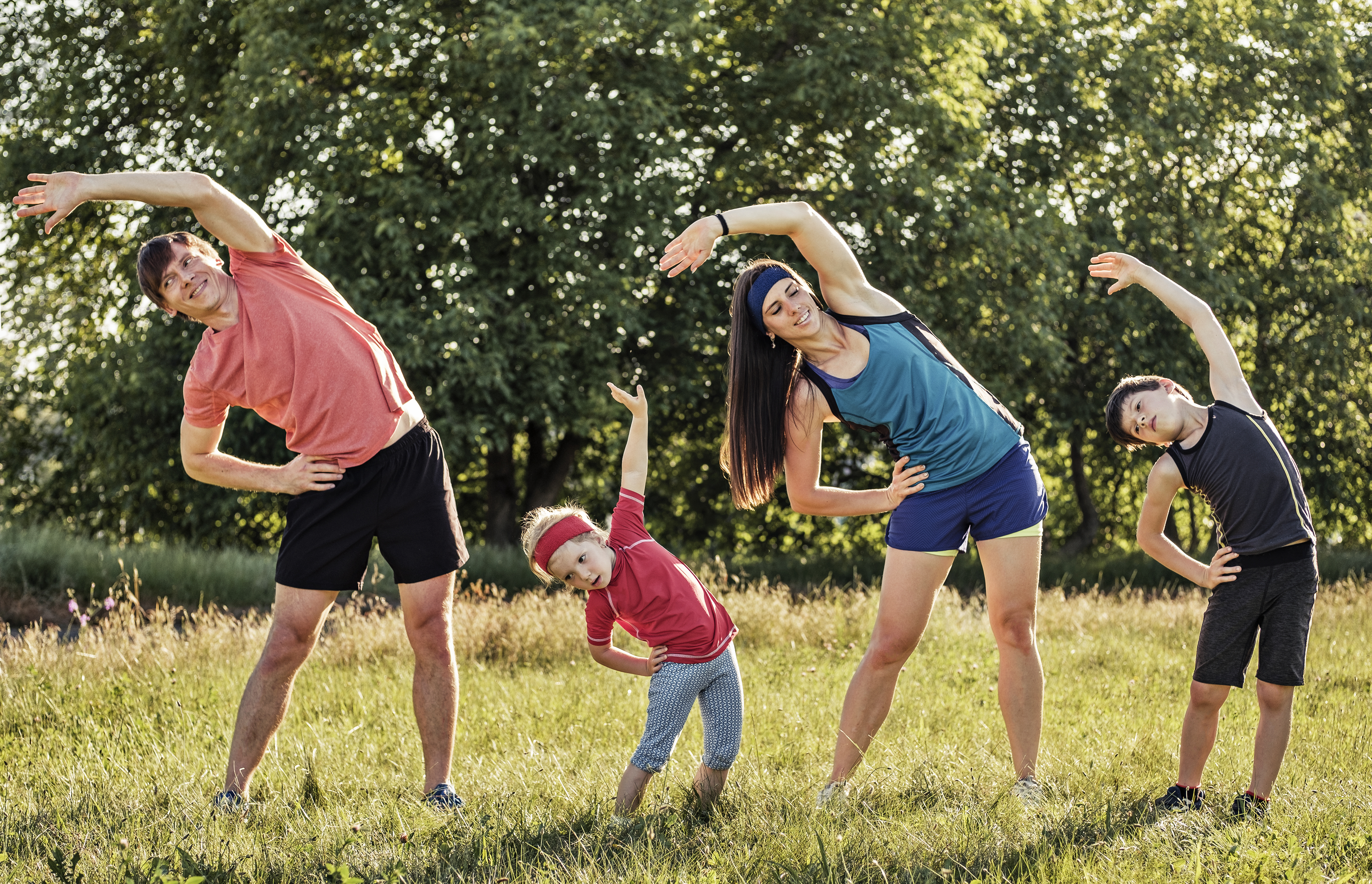 Family fitness together